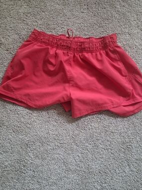 Athletic Works Dark Pink Women's Athletic Shorts with Elastic Waist